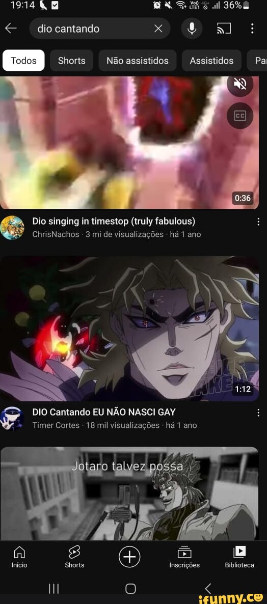 Dio singing in timestop (truly fabulous) 