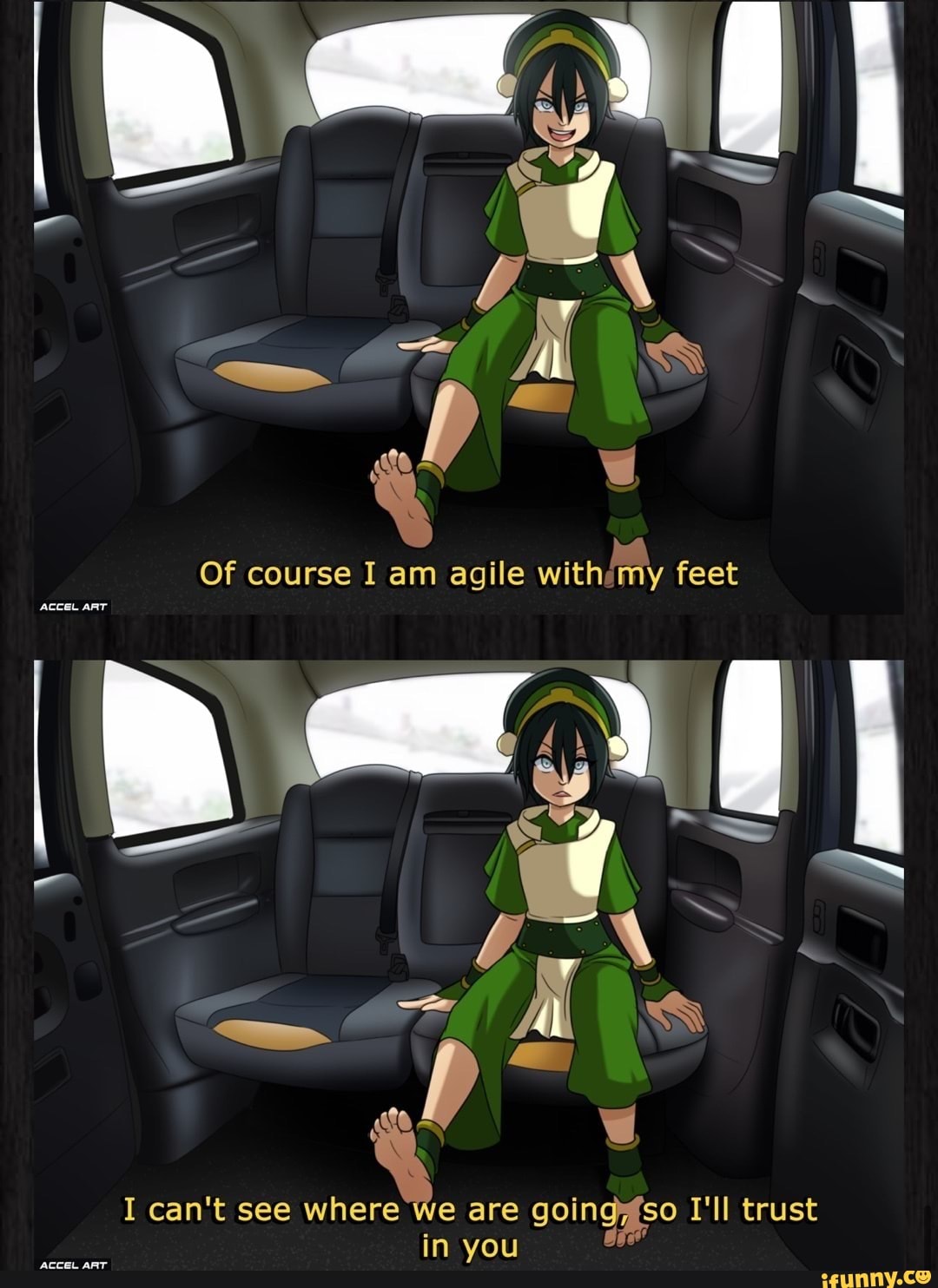 I can't see where we are goings: so I'll trust in you ACCEL ART - iFunny  Brazil