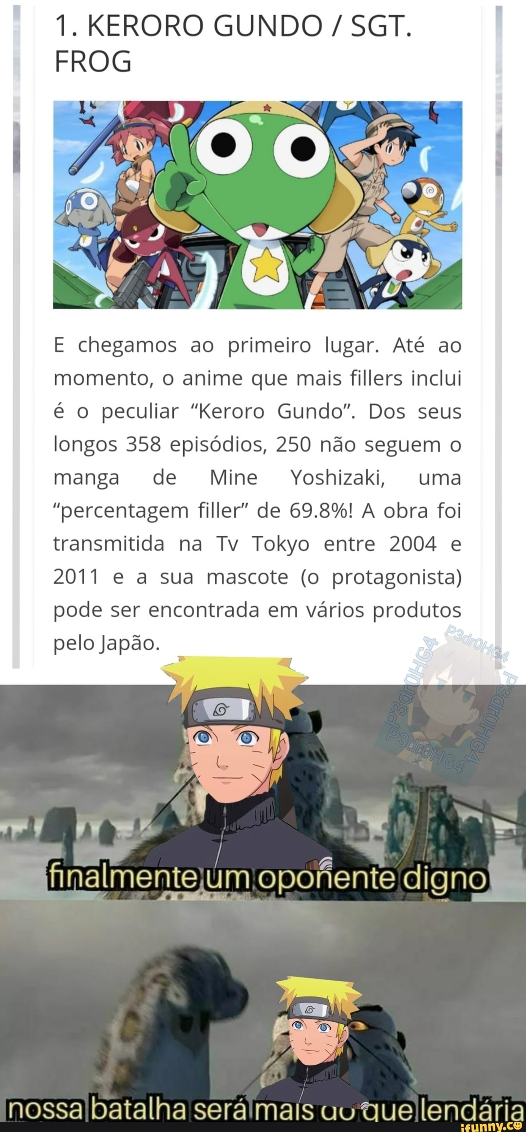 Anime Com Mais Episódios FILLERS 