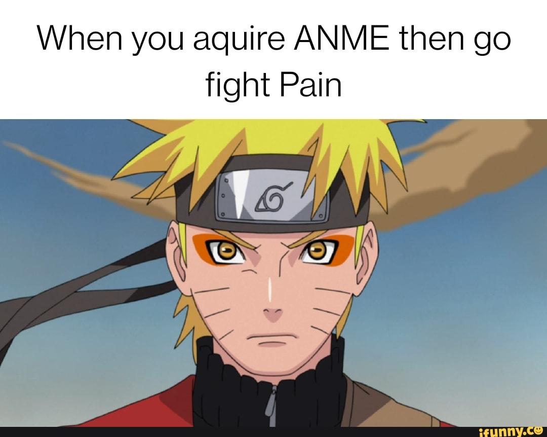 When you aquire ANME then go fight Pain un - iFunny Brazil