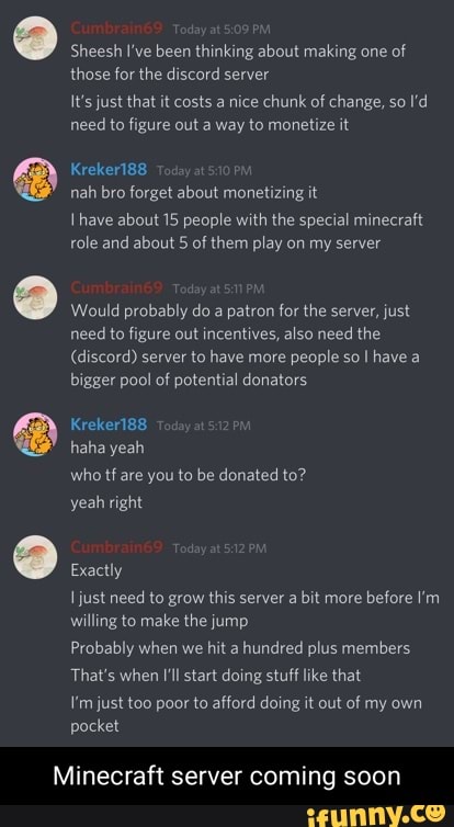 Woah, a discord server to ask Shix to buy my merch - iFunny