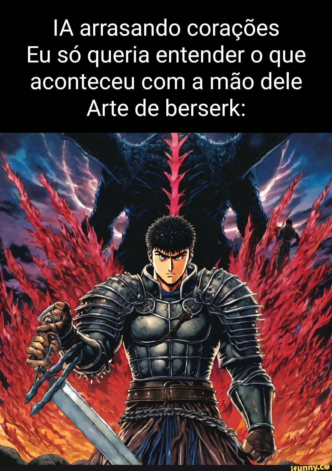 IA arrasando corações Eu só queria entender o que aconteceu com a mão ...