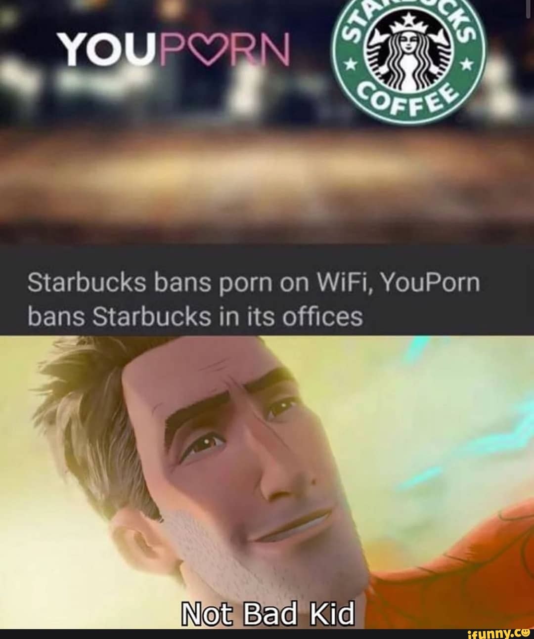 YOU GPN Starbucks bans porn on WiFi YouPorn bans Starbucks in its  