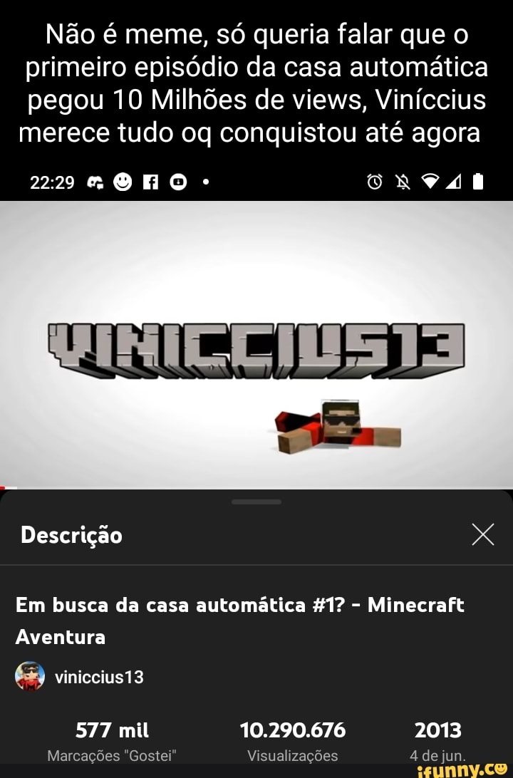 Amo É CASA AUTOMÁTICA na CÓPIA do MB MINECRAFT no CLICK JOGOS EI MINE 35  mil visualizações há 40 minutos - iFunny Brazil