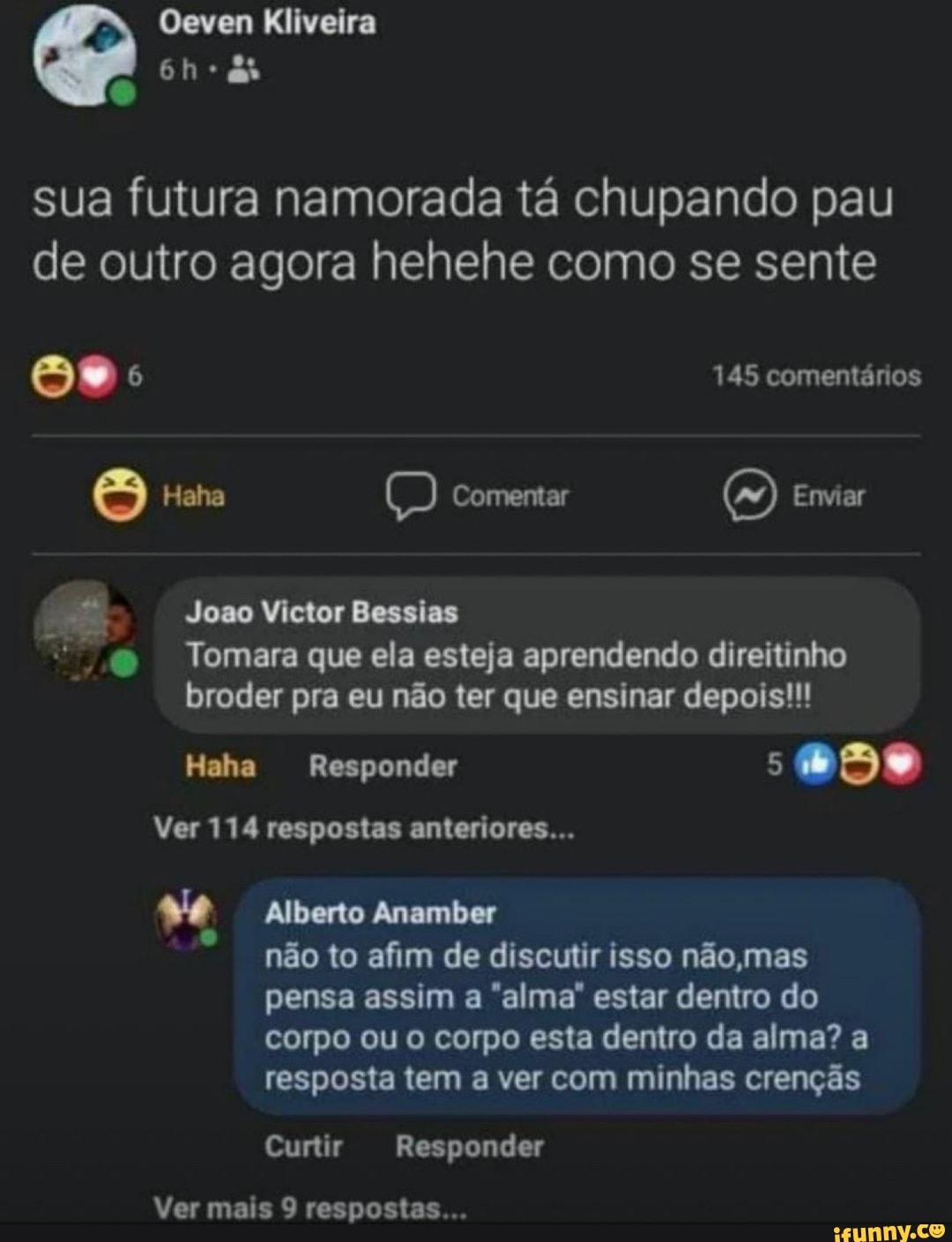 Sua futura namorada tá chupando pau de outro agora hehehe como se sente 6  145 comentários