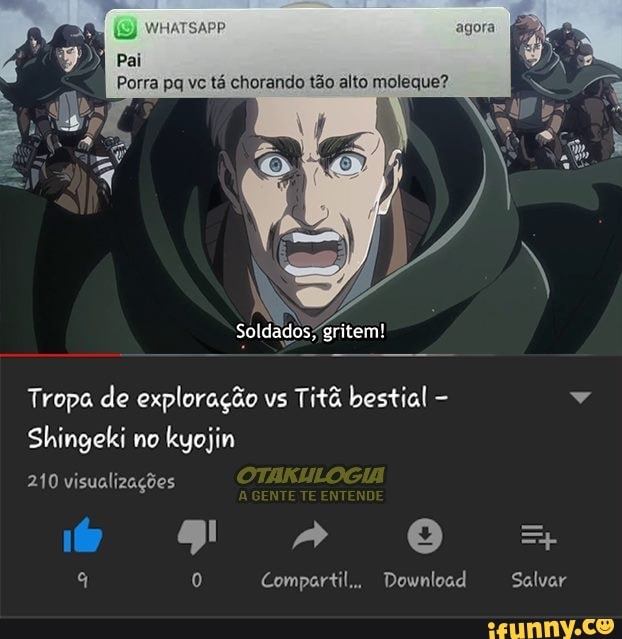 Griten chicos - Anime memes whatsapp