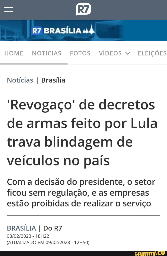 Revogaço' de Lula sobre armas paralisa blindagem de veículos