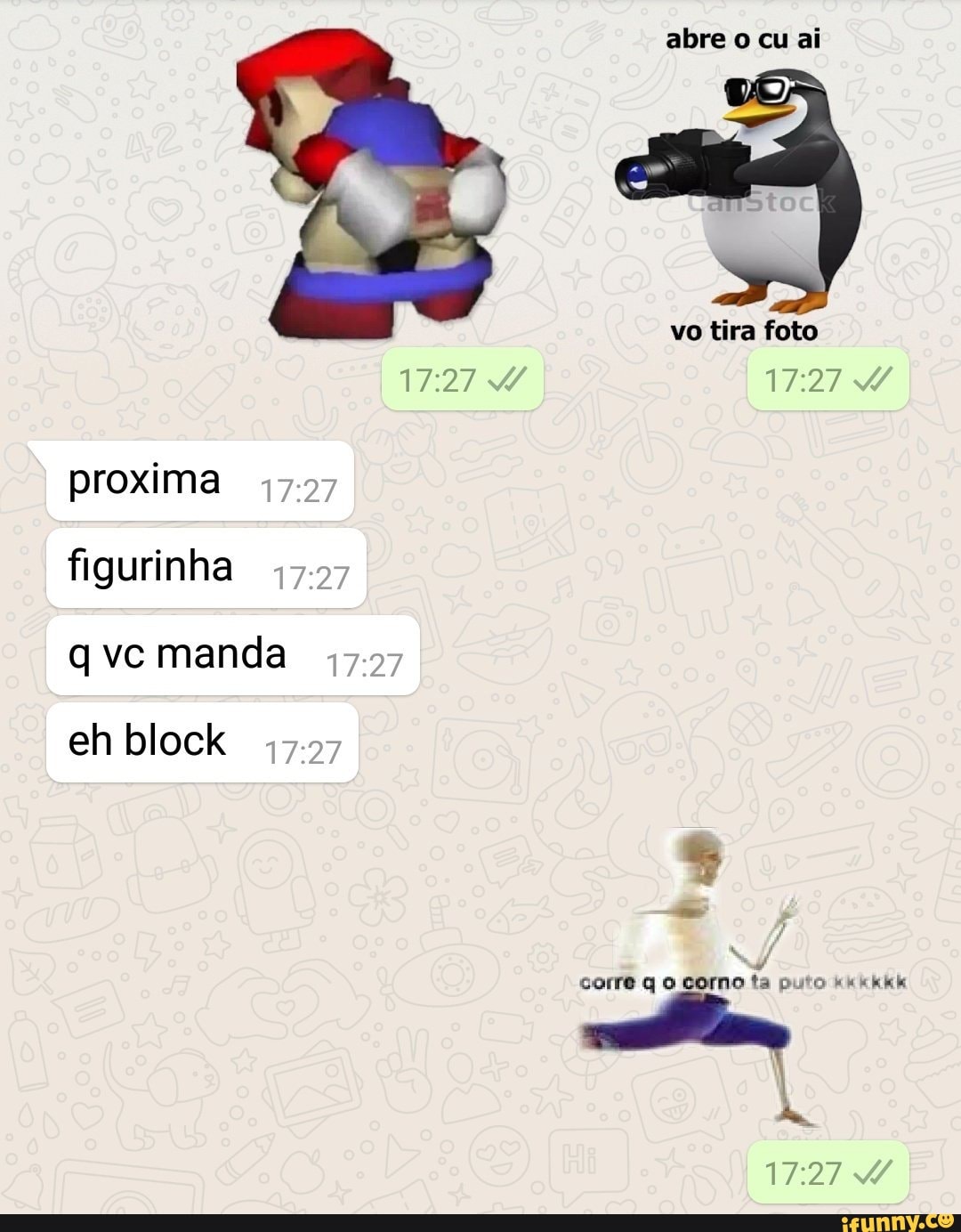 Figurinha 45.57 q eh block - iFunny Brazil