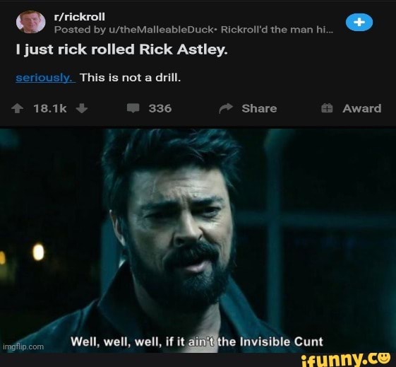 Is not rick roll - Imgflip