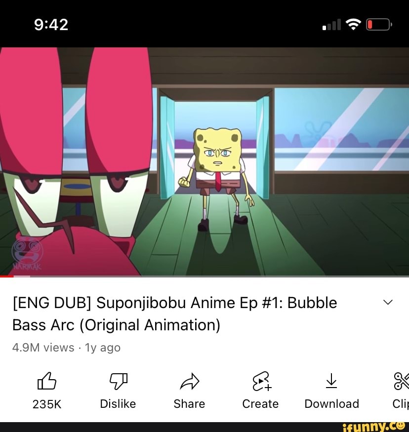 Suponjibobu Anime Ep #1: Bubble Bass Arc (Original Animation) 