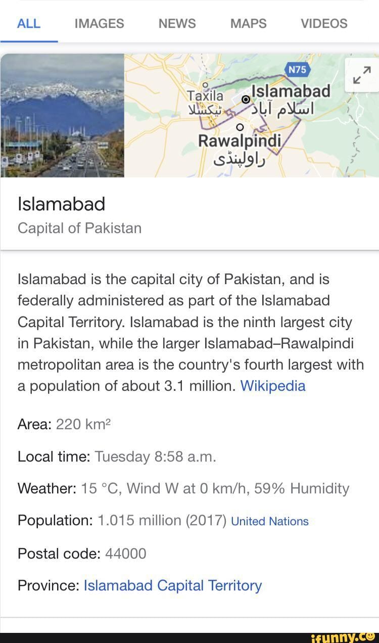 ALL IMAGES NEWS MAPS VIDEOS Islamabad Rawalpindi Islamabad Capital of