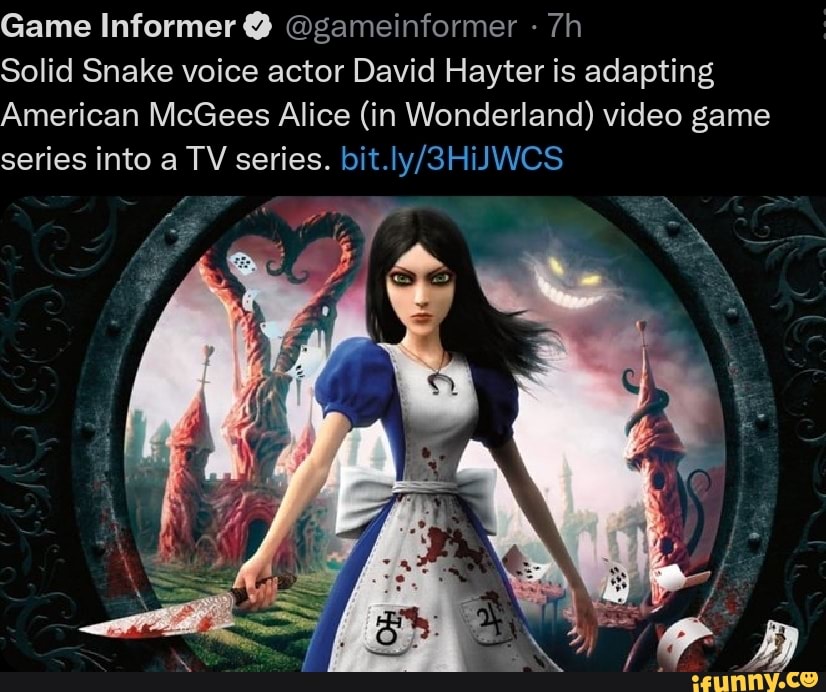 X-Men' Scribe David Hayter Boards TV Adaptation of EA's 'American McGee's  Alice' Game (Exclusive) – The Hollywood Reporter