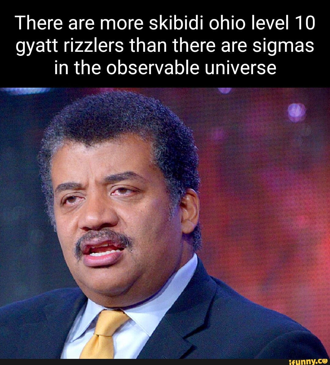 There are more skibidi ohio level 10 gyatt rizzlers than there are sigmas  in the observable universe he - iFunny Brazil