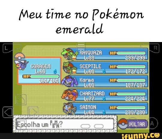 Pokémon Emerald, mas meu Time é ALEATÓRIO. 