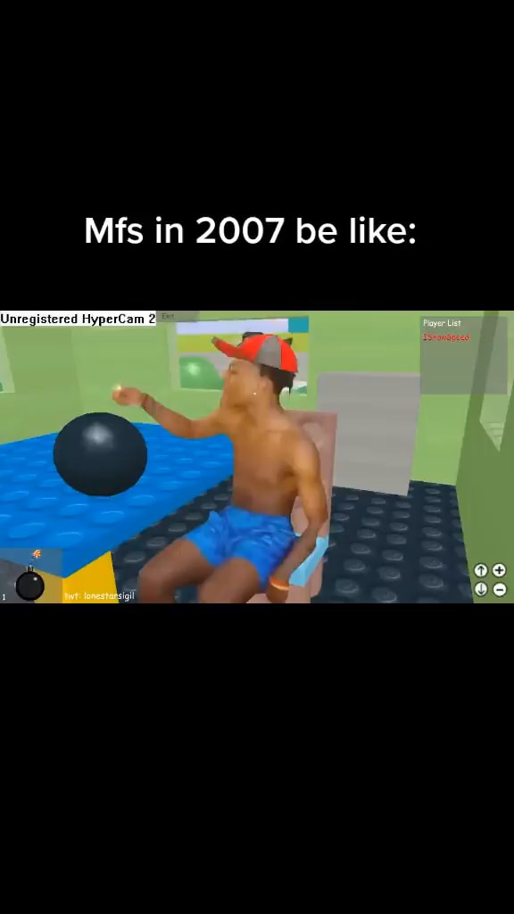 Jogador antigo: boBLocks ErA bEEeEEM mElHoR antes Roblox de 2008:  Unregistered HyperCam - iFunny Brazil