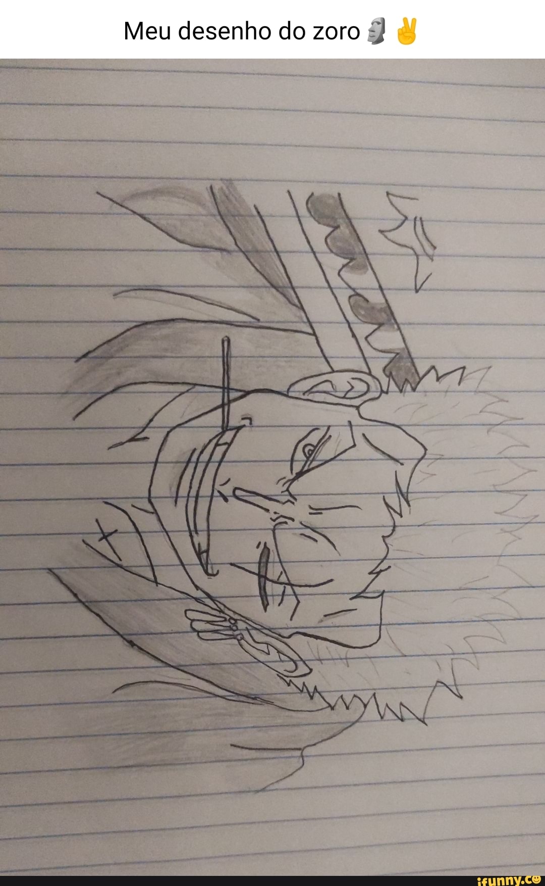 desenhar zoro