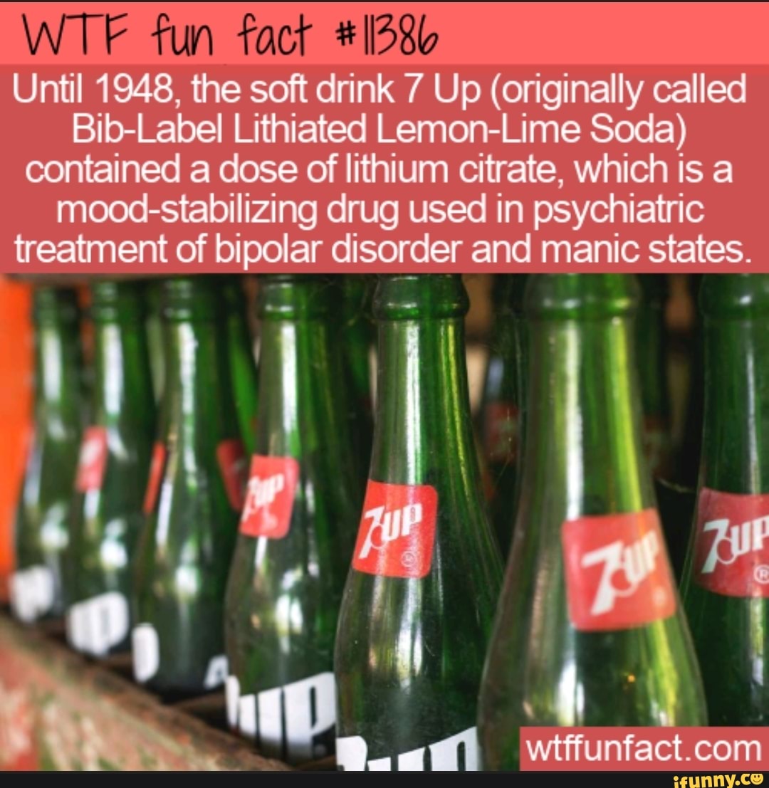 WT fun fact Until 1948, the soft drink 7 Up (originally called Bib-Labe ...