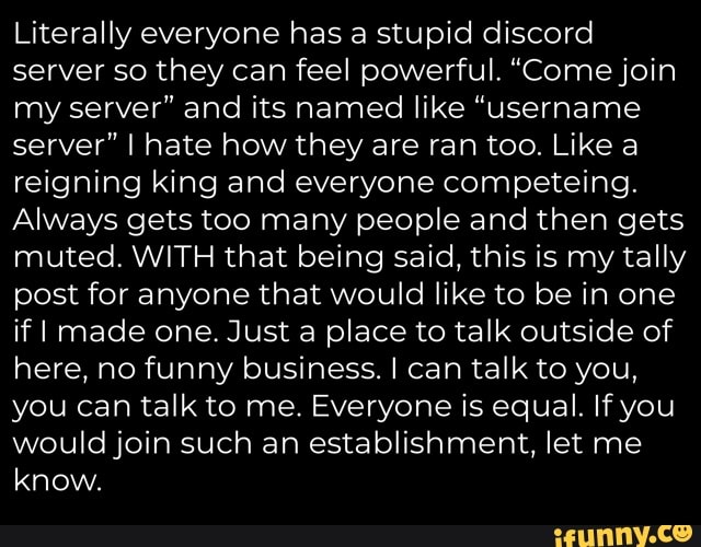 Discordserver memes. Best Collection of funny Discordserver pictures on  iFunny Brazil