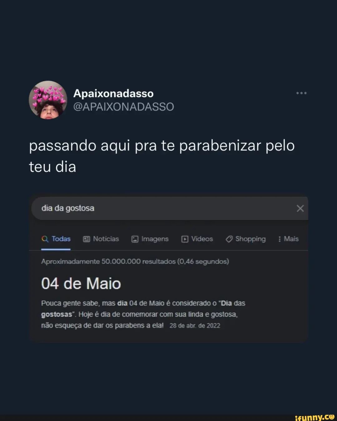 Apaixonadasso GAPAIXONADASSO passando aqui pra te parabenizar pelo teu dia  dia da gostosa Q, Todas Notícias