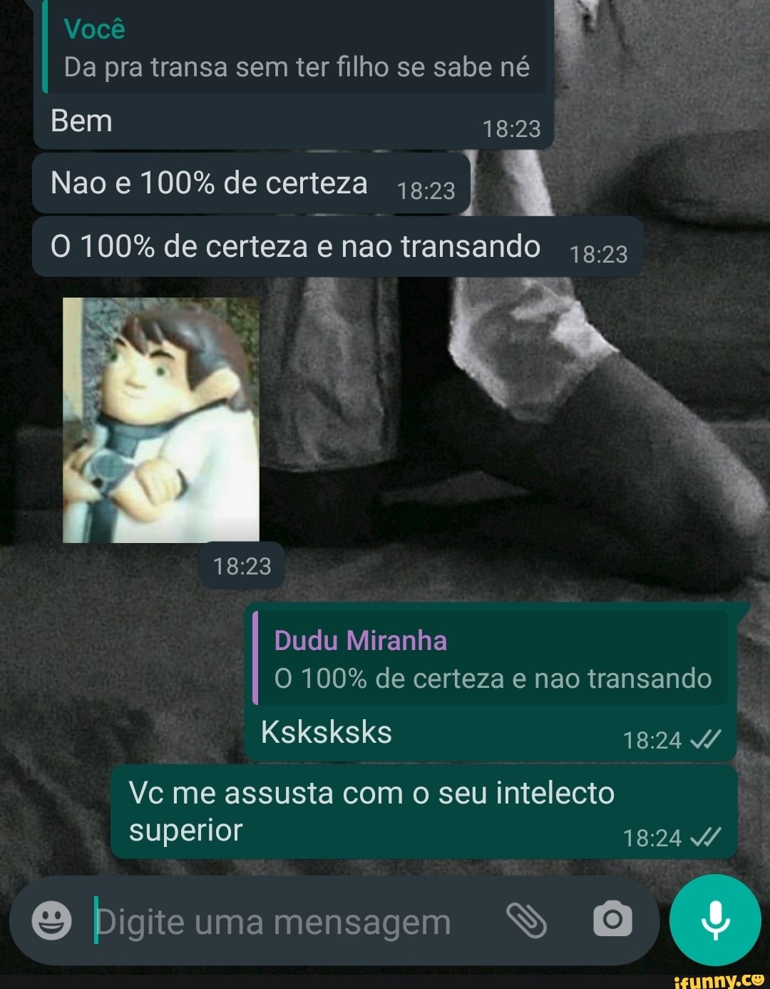 Você Da pra transa sem ter filho se sabe né Bem Nao e 100% de