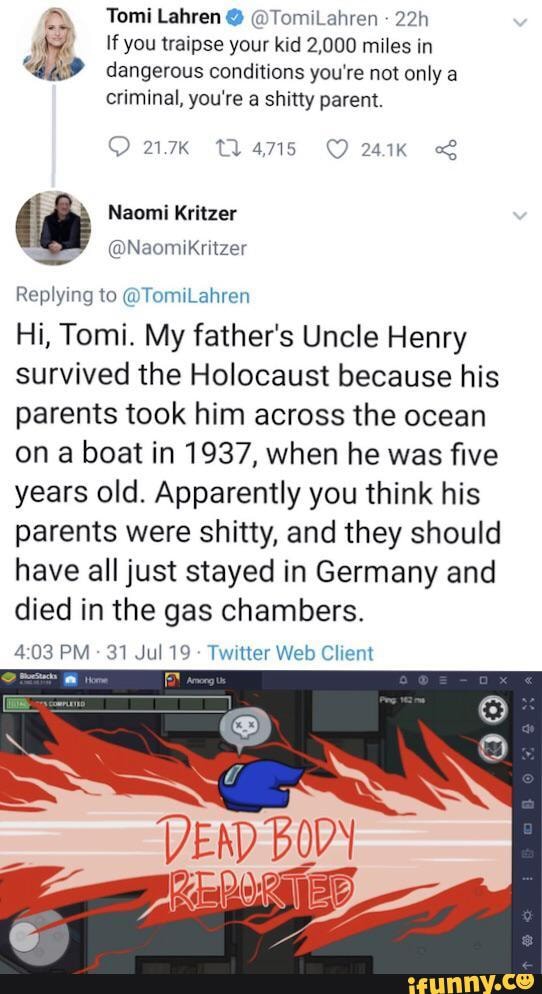 Tomi Lahren TomiLahren If you traipse your kid 2,000 miles in