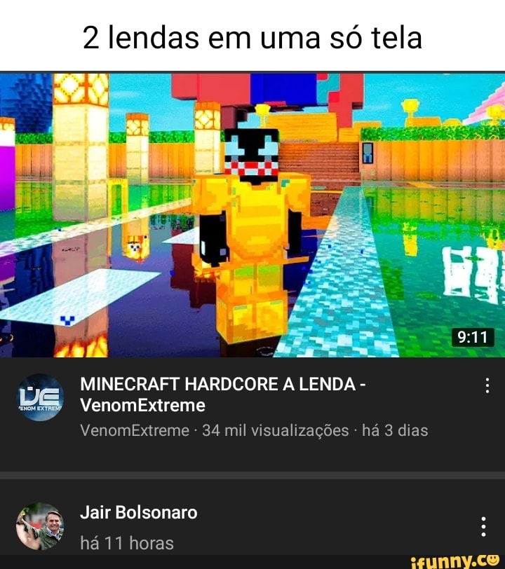 BOLSONARO ULTRA REALISTA NO vi MINECRAFT 219 visualizações - iFunny Brazil