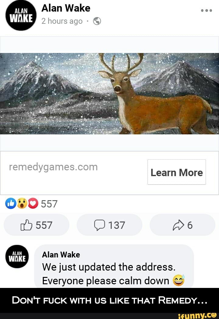 Alan Wake's American Nightmare: The Deer Story : r/AlanWake