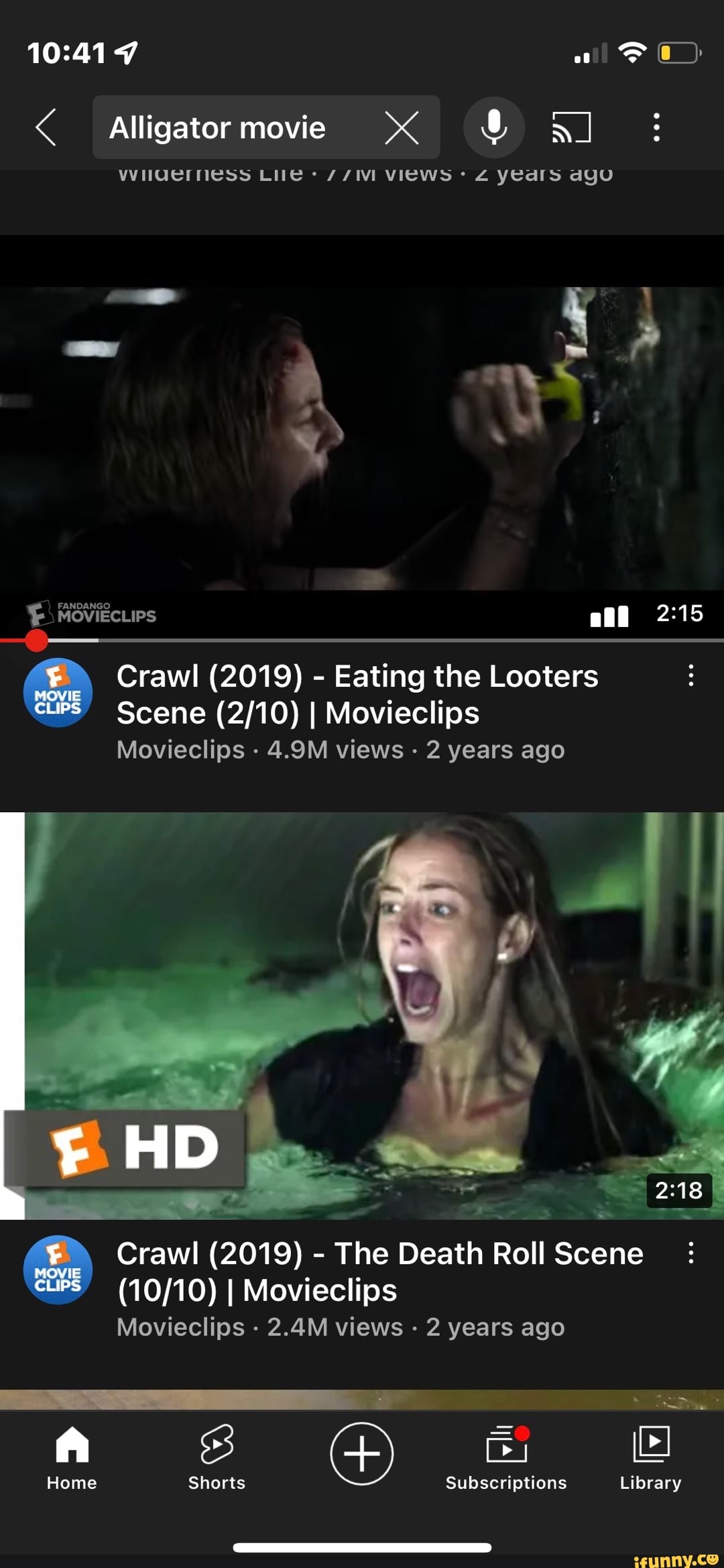 Alligator movie XX all LING VIEWS: Z MOVIECLIPS Crawl (2019) - Eating the  Looters curs/ Scene I