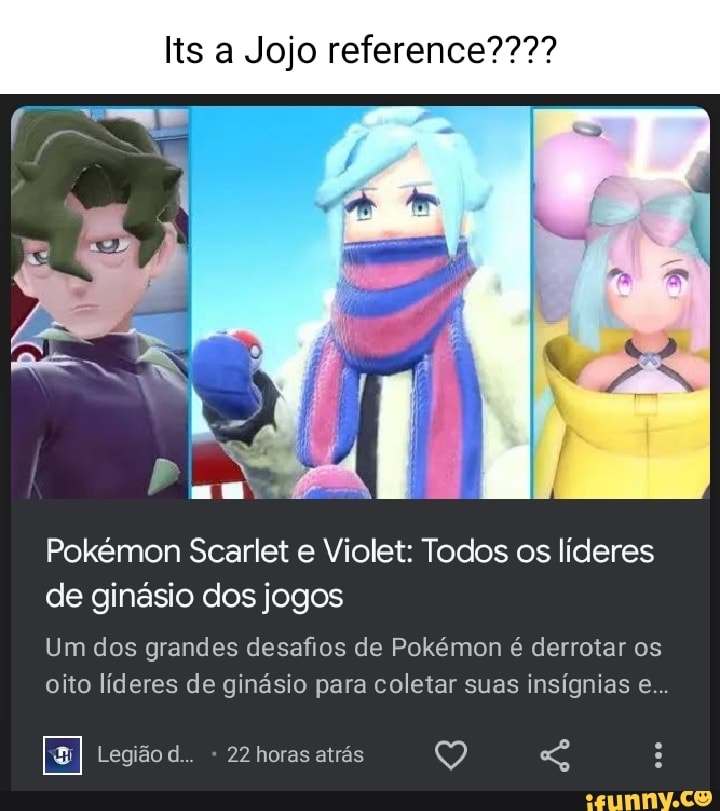 Its a Jojo reference???? Pokémon Scarlet e Violet: Todos os