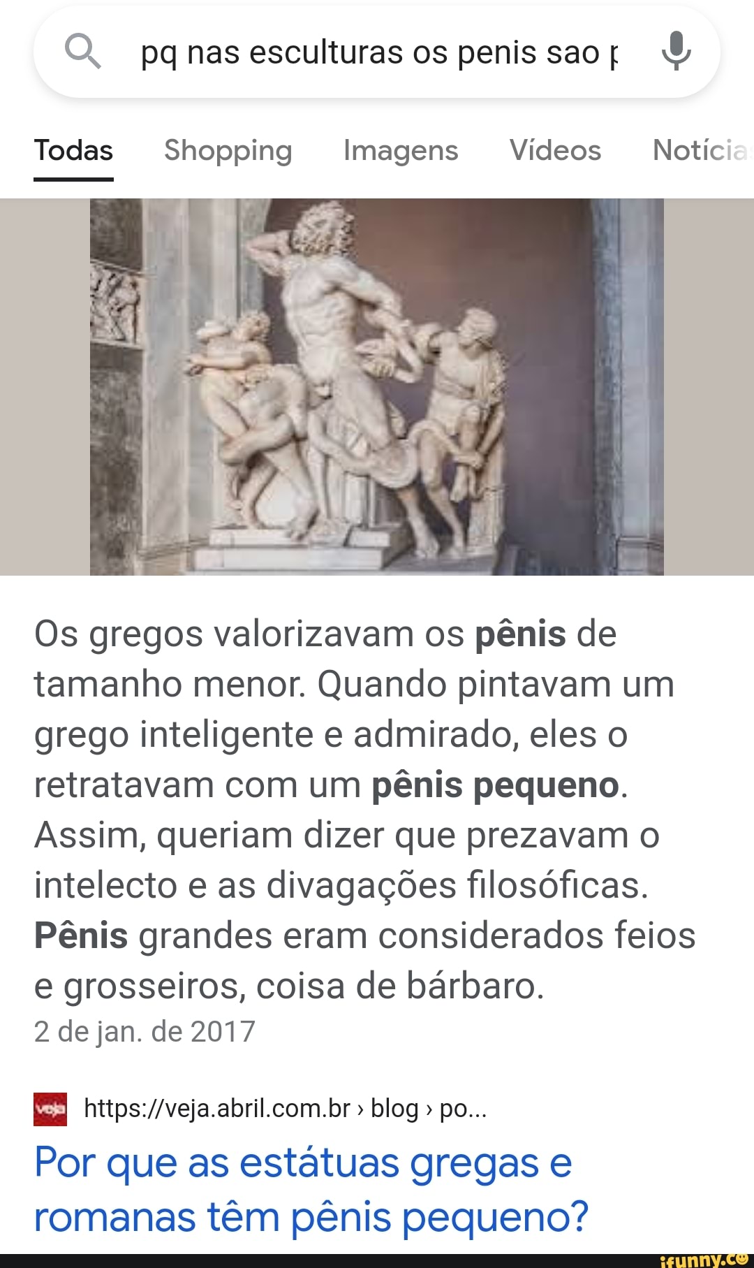 Nas esculturas os penis sa Todas Shopping Imagens Vídeos Noticia Os gregos  valorizavam os pênis de