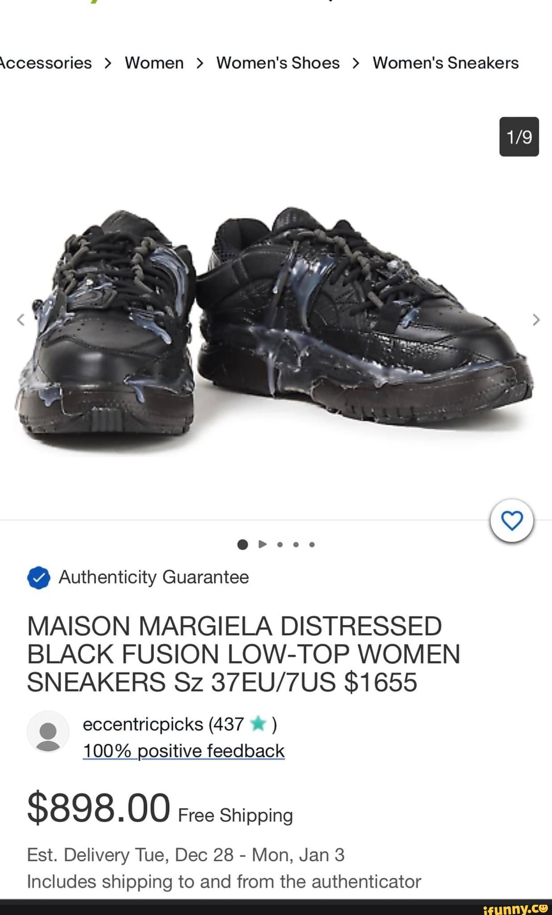 Maison margiela distressed discount black fusion low-top women