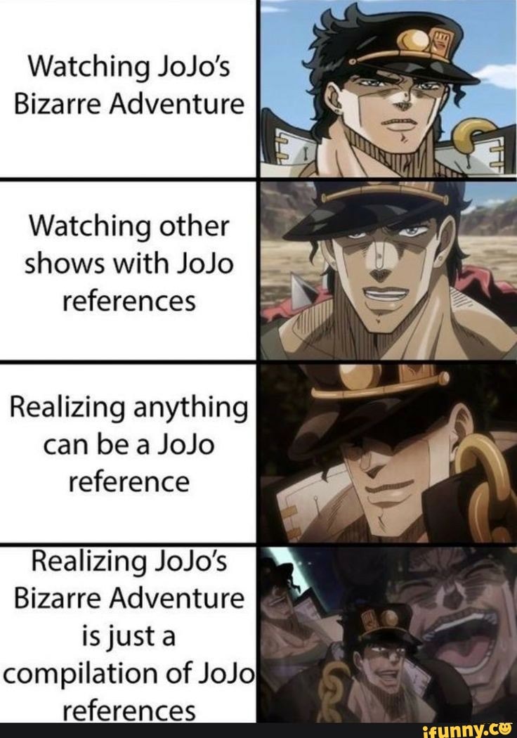 This post might be a jojo reference : r/WeissSchwarz