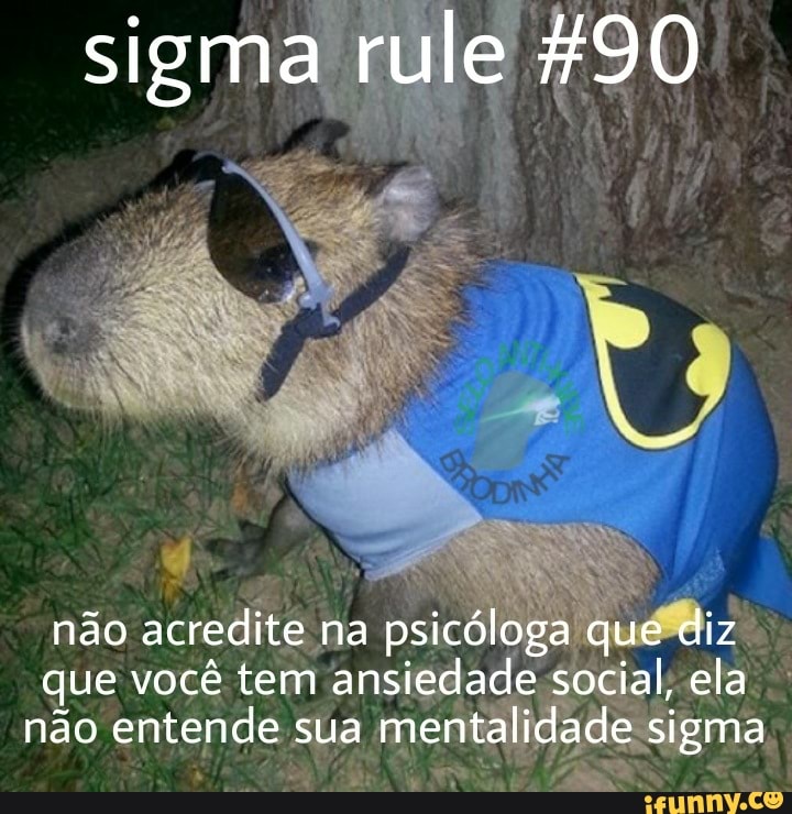 foto da capivara sigma