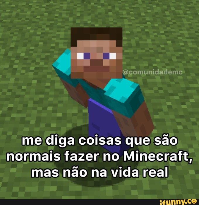 minecraft mas eu TOMO DANO NA VIDA REAL! 