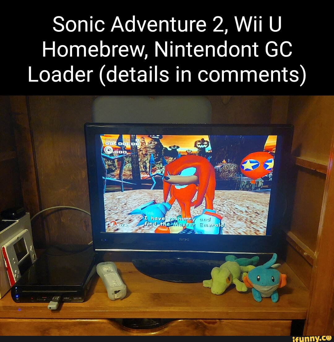Sonic Adventure 2, Wii U Homebrew, Nintendont GC Loader (details in  comments) - iFunny Brazil