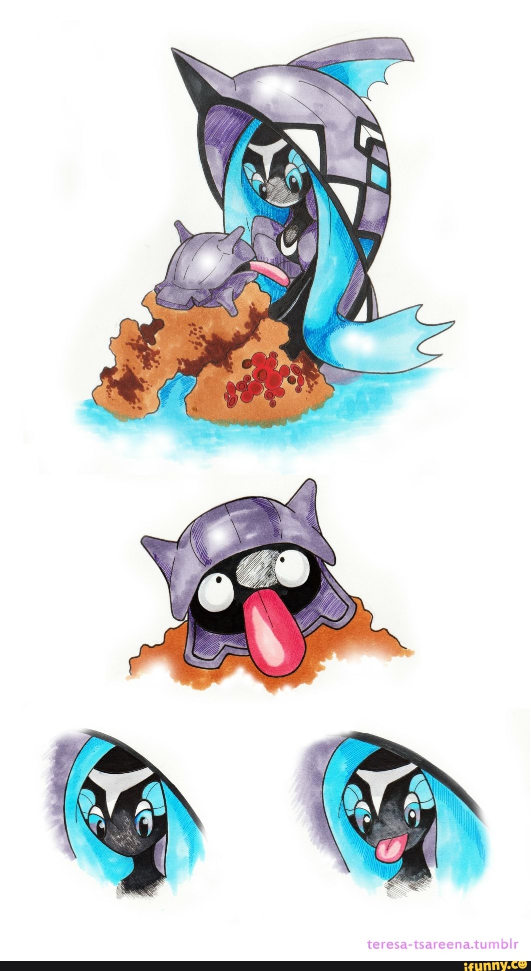 Pokémon nº 0080 - Slowbro (Mega Evolução) Pokémon Caranguejo Eremita Vive  preguiçosamente na beira do mar. Se