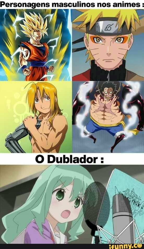 Dubladores brasileiros dos principais personagens do anime