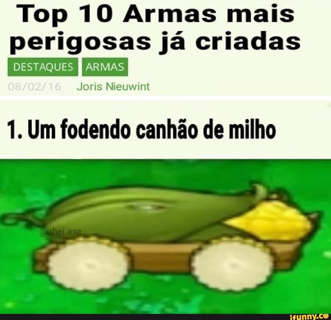 Essas são as 10 armas mais perigosas do mundo todo