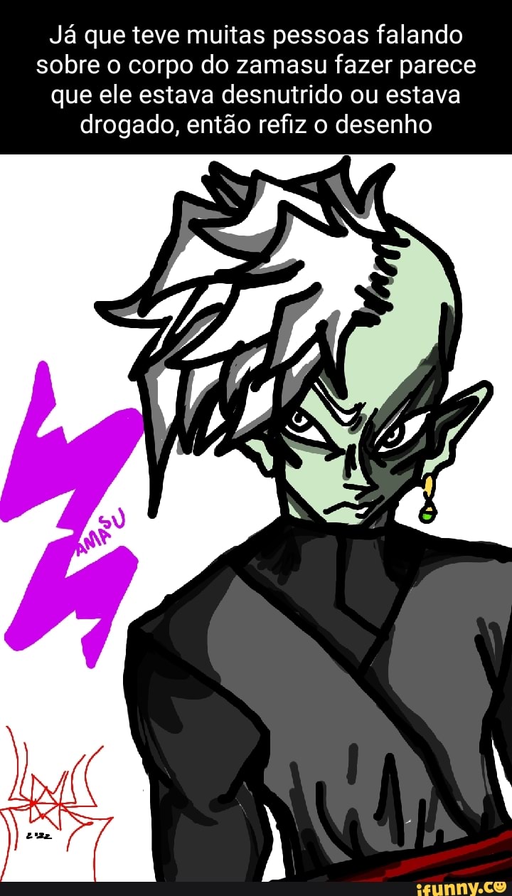 Desenho passo a passo do Goku Black e Zamasu