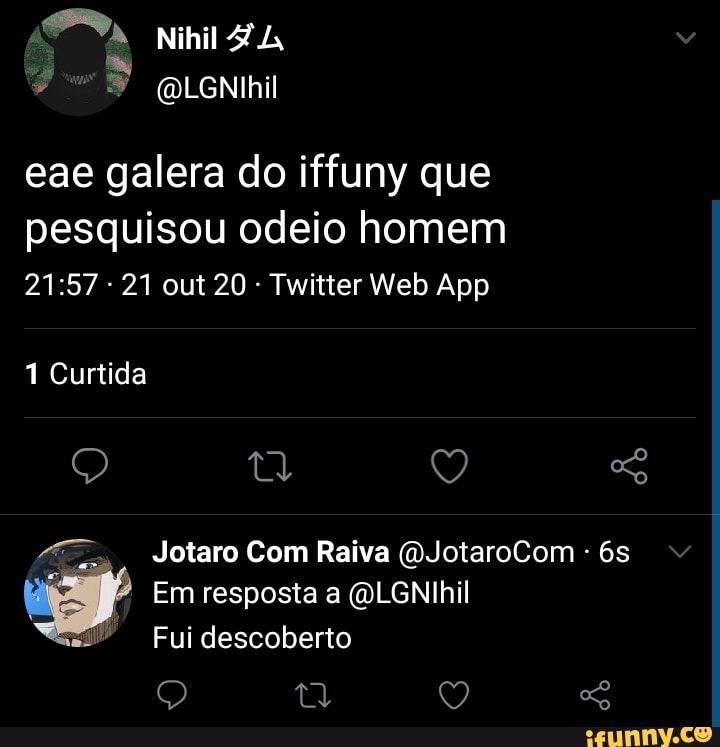 Exibindo resultados para ifunny Em vez disso, pesquisar por iffuny