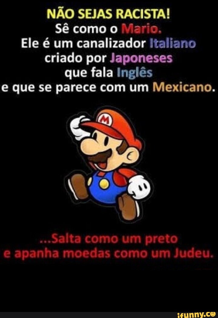 Super Mario já não é um canalizador