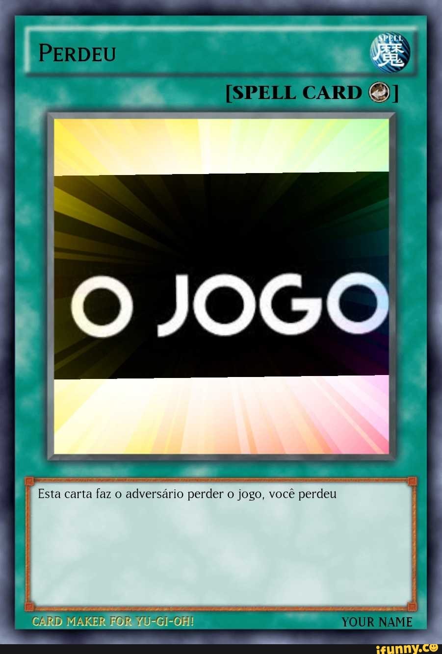 TÁ NO JOGO É PRA USAR As cartas do fdp - iFunny Brazil