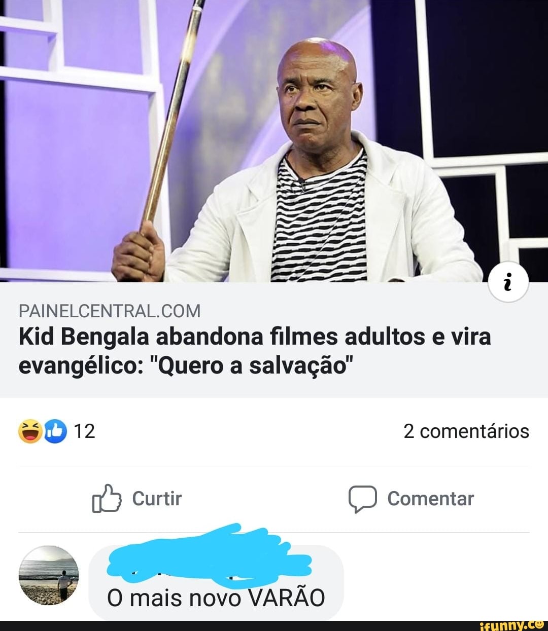 PAINELCENTRAL.COM Kid Bengala abandona filmes adultos e vira evangélico:  