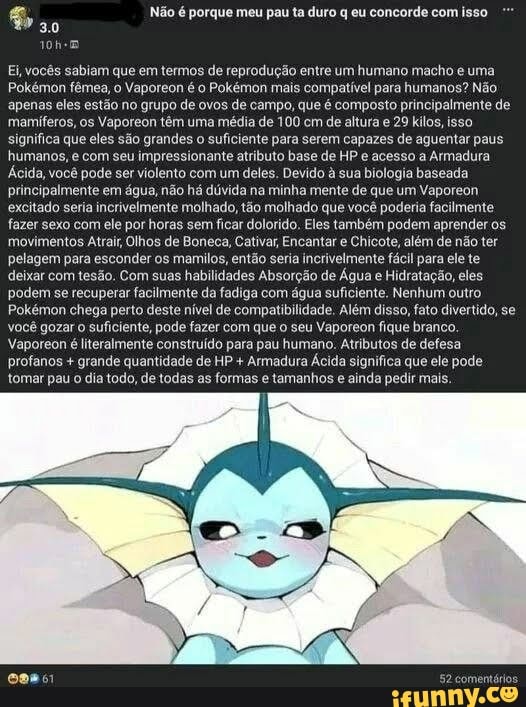 POKÉMONS QUE NÃO DEVERIAM EXISTIR 1.002 comentários O segundo é fofo dms,  me imagino metendo a pica até gozar e encher a barriga dele - iFunny Brazil