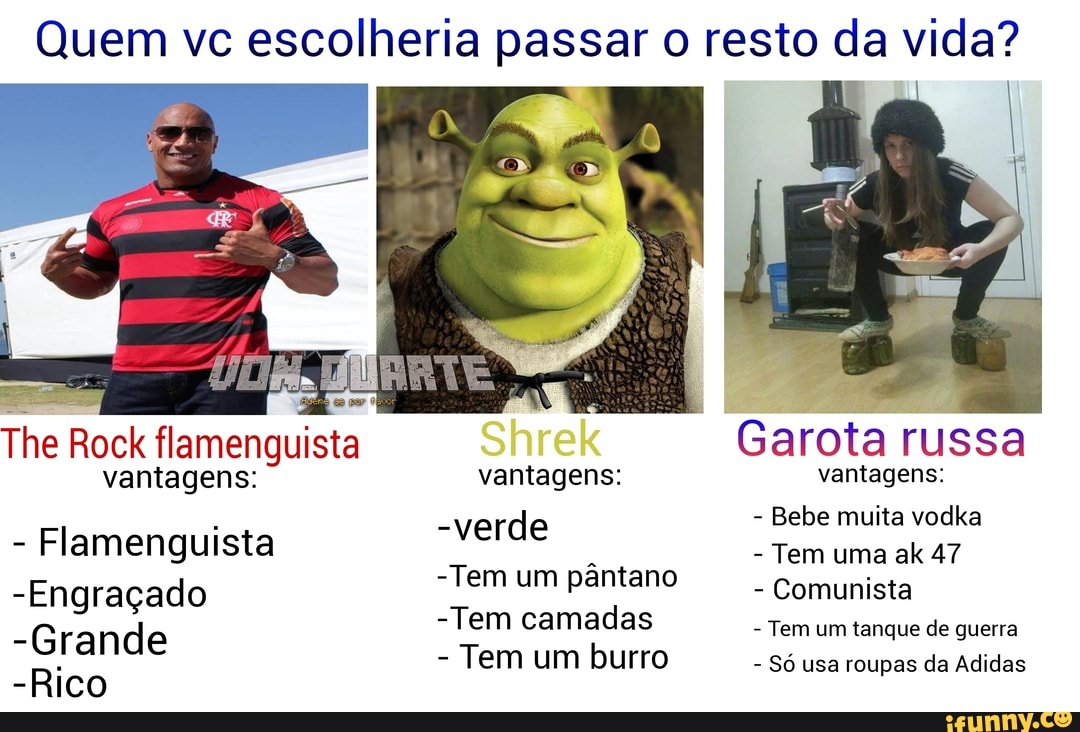 Shrek: é meu pântano Burro: nosso pântano - iFunny Brazil