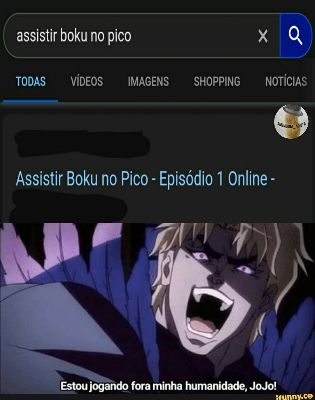 Estoujogando fora minha humanidade, JoJo! - iFunny Brazil