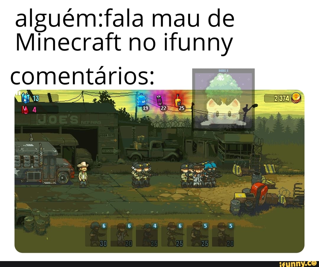 Vamos jogar Minecraft> linda paisagem né? arg! Minecraft? tudo quadrado com  gráfico ruim. - iFunny Brazil