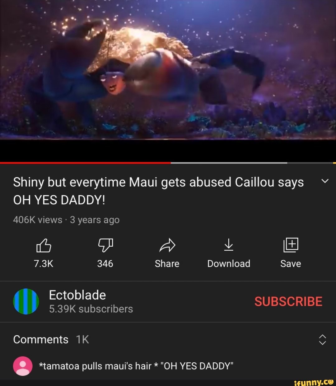 Shiny but everytime Maui gets abused says vv OH YES DADDY! 406K views 3  years ago