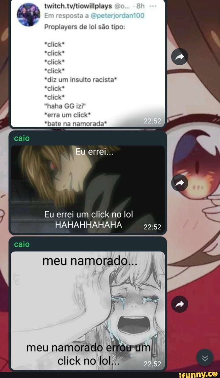 Não é nada, só queria saber se alguém quer jogar LoL comigo por que sou  muito solitário Tenho 16 anos e uso funny - iFunny Brazil