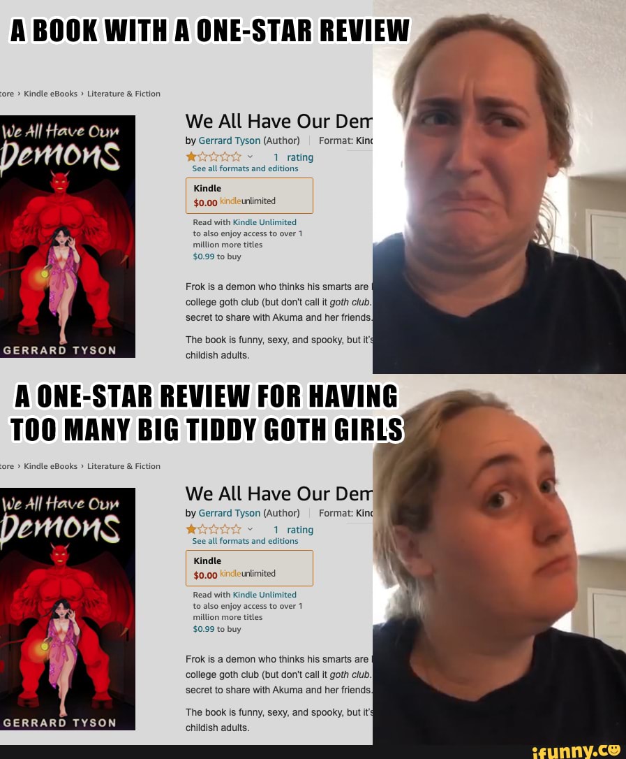 Big Tiddy Goth GF - A BOOK WITH A ONE-STAR REVIEW ore 